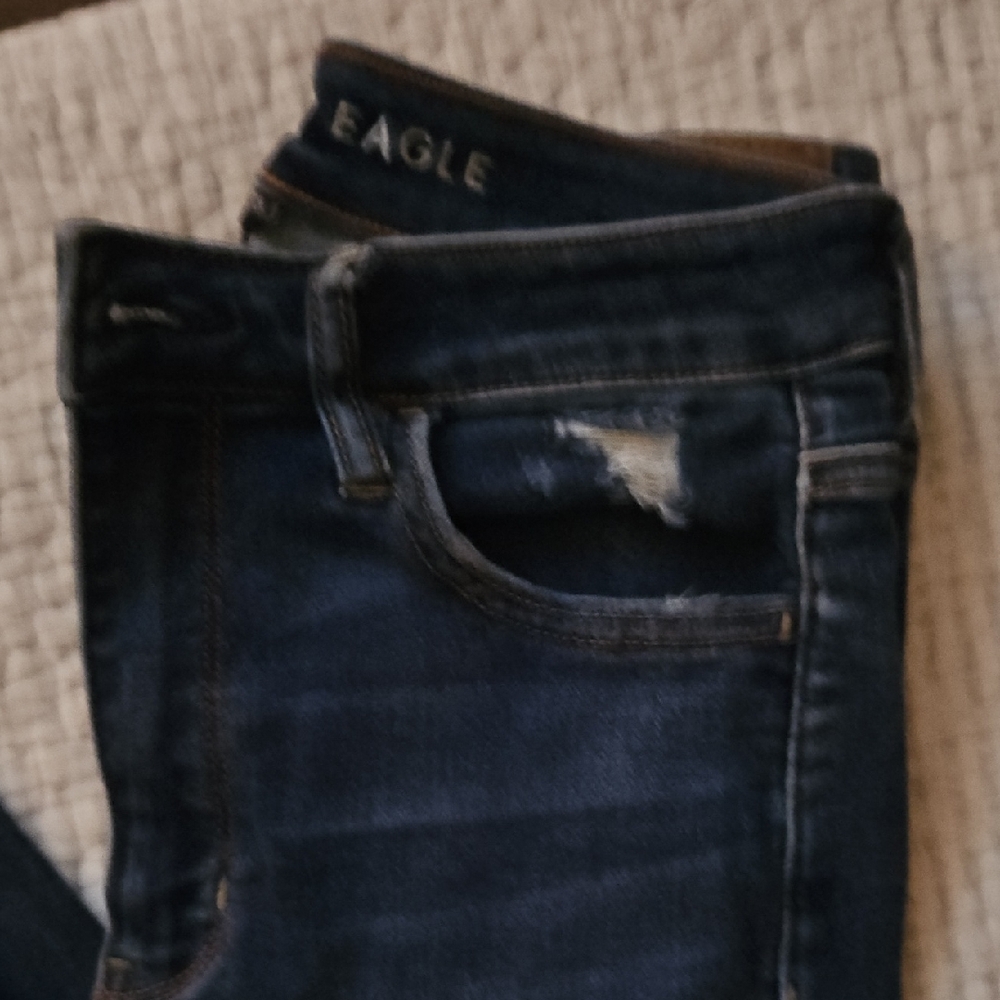 American Eagle Outfitters Dark Blue Skinny Jeans